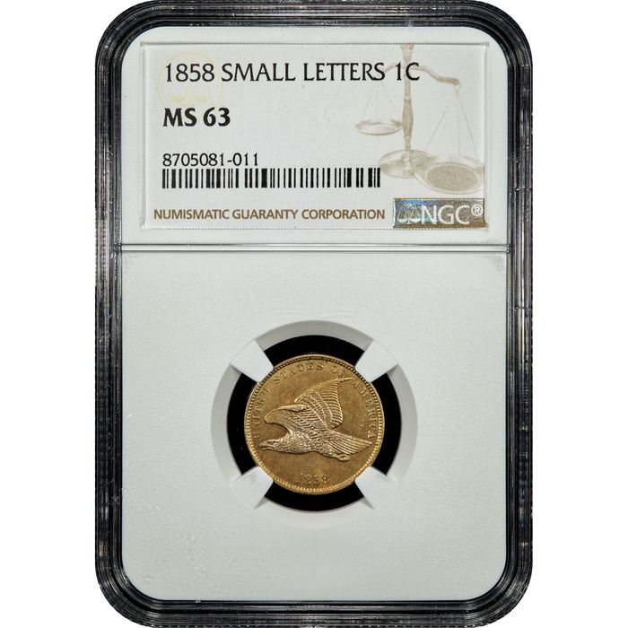 1858 Flying Eagle Cent (1c) Small Letters Obverse Image