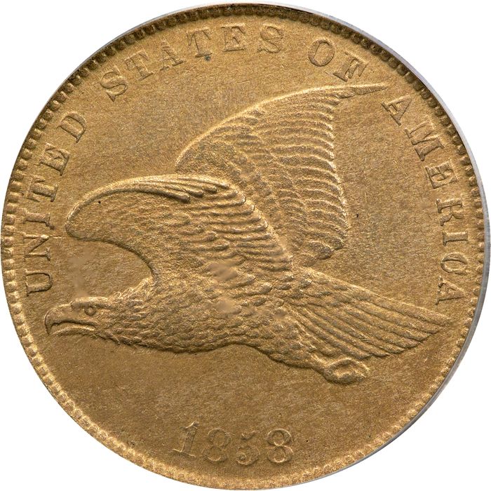 1858 Flying Eagle Cent (1c) Small Letters Obverse Image