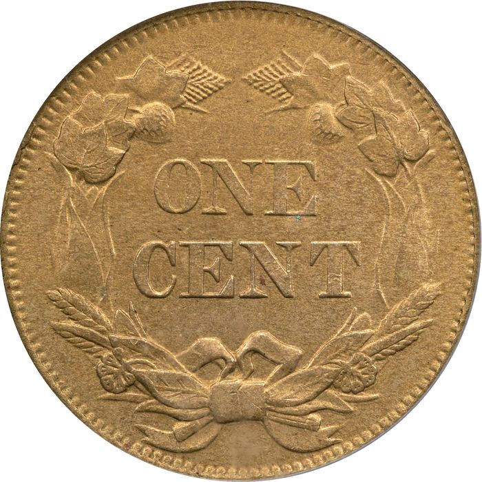 1858 Flying Eagle Cent (1c) Small Letters Reverse Image
