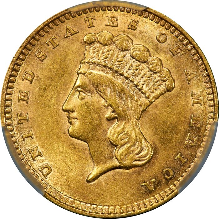 1858 Gold Dollar (G$1) Photo 3