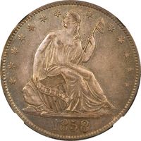 1858-O Seated Liberty Half Dollar (50c) Photo 3