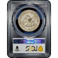 1858-O Seated Liberty Half Dollar (50c) Reverse Slab Image