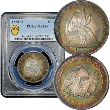 1858-O Seated Liberty Half Dollar (50c) Composite Image