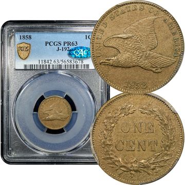 1858 Pattern Cent (1c) J-192 Composite Image