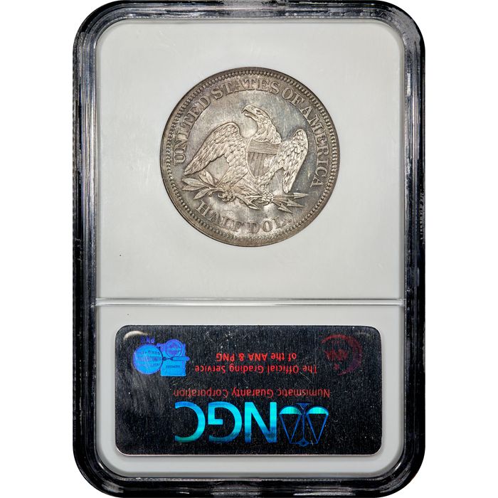 1858 Seated Liberty Half Dollar (50c) Reverse Image