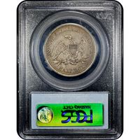 1858 Seated Liberty Half Dollar (50c) Reverse Slab Image