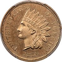 1859 J-226 Pattern Cent (1c) Laidacker Collection Obverse Image