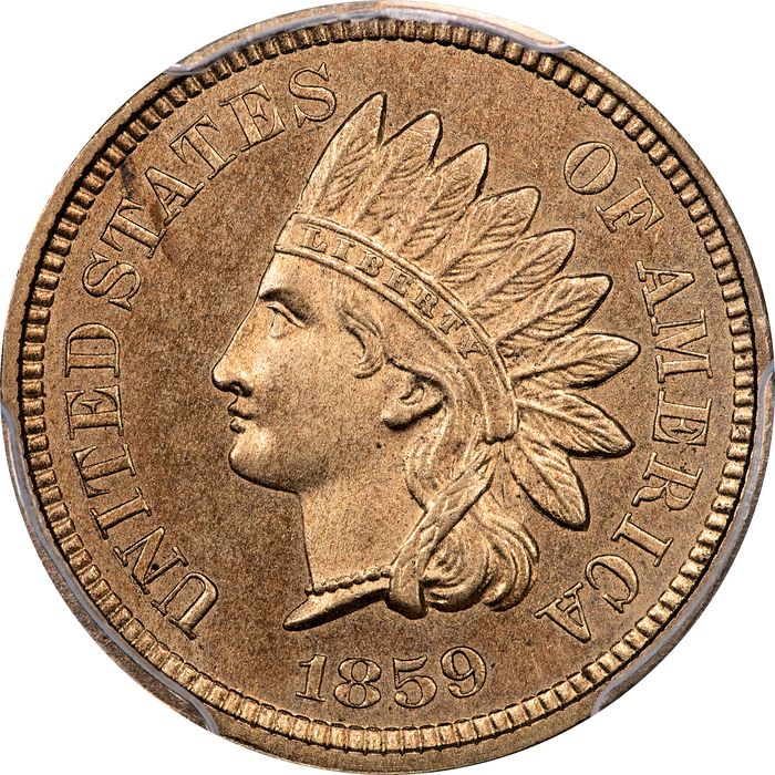 1859 J-226 Pattern Cent (1c) Laidacker Collection Obverse Image