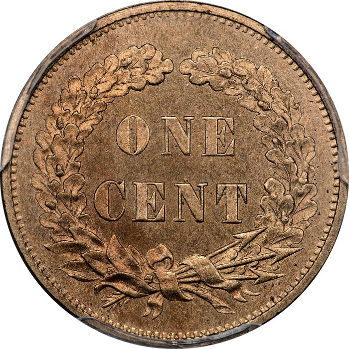 1859 J-226 Pattern Cent (1c) Laidacker Collection Reverse Image