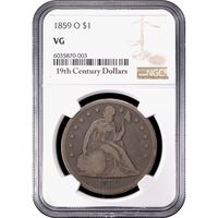 1859-O Seated Liberty Dollar ($1) Obverse Image