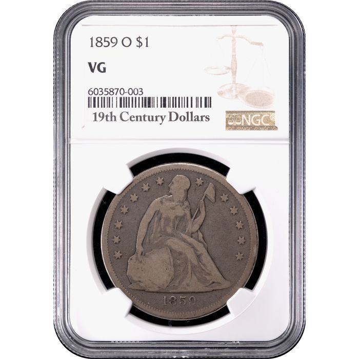 1859-O Seated Liberty Dollar ($1) Obverse Image