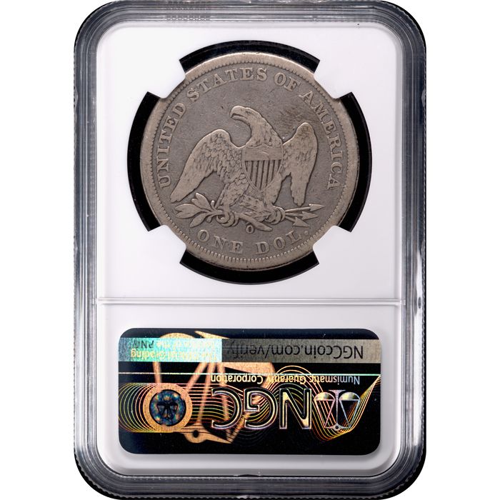 1859-O Seated Liberty Dollar ($1) Reverse Image