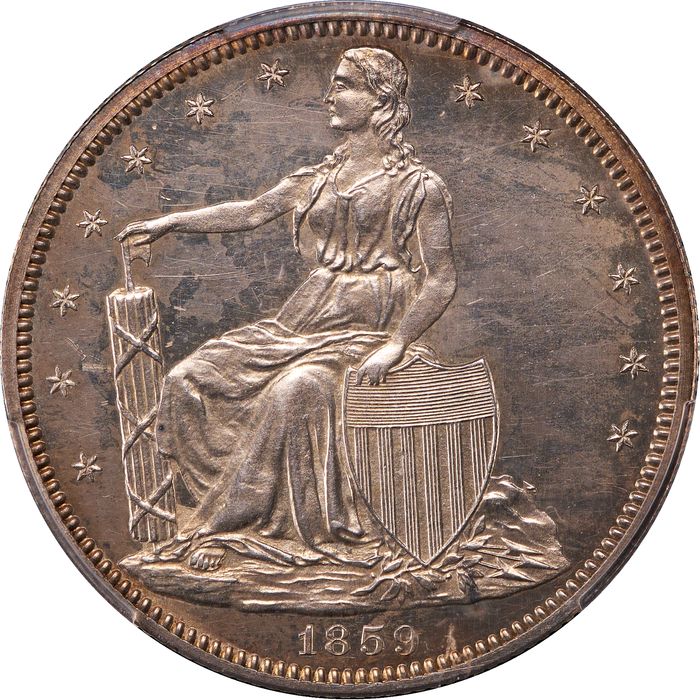 1859 Pattern Seated Half Dollar (50c) J-235 Photo 3