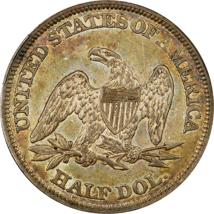 1859 Seated Liberty Half Dollar (50c) Photo 4