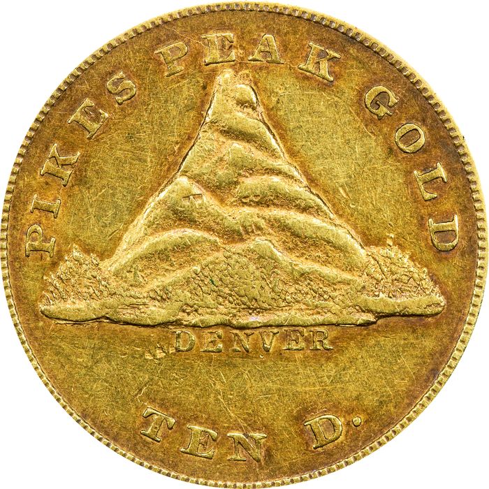 1860 Clark Gruber Gold Eagle ($10) Obverse Image