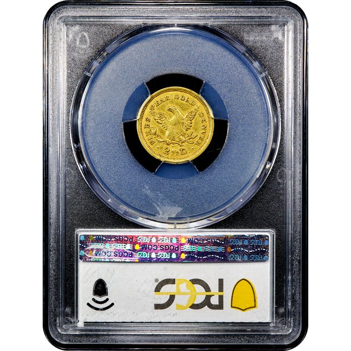 1860 Clark Gruber Gold Quarter Eagle ($2.50) Reverse Image