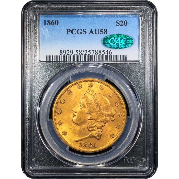 1860 Liberty Gold Double Eagle ($20) Obverse Image