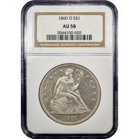 1860-O Seated Liberty Dollar ($1) Obverse Image
