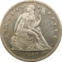 1860-O Seated Liberty Dollar ($1) Photo 3