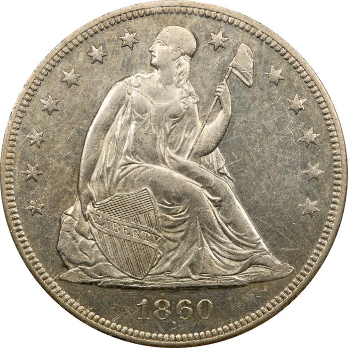 1860-O Seated Liberty Dollar ($1) Photo 3