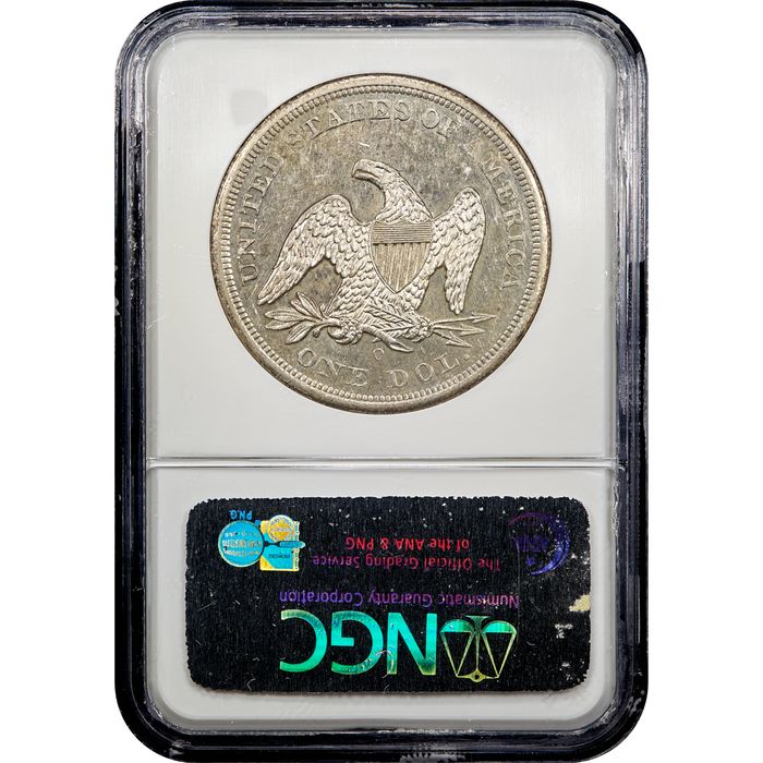 1860-O Seated Liberty Dollar ($1) Reverse Image