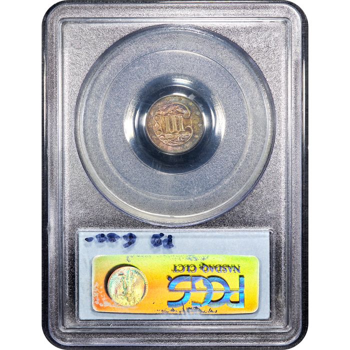1860 Three Cent Silver (3CS) Reverse Image