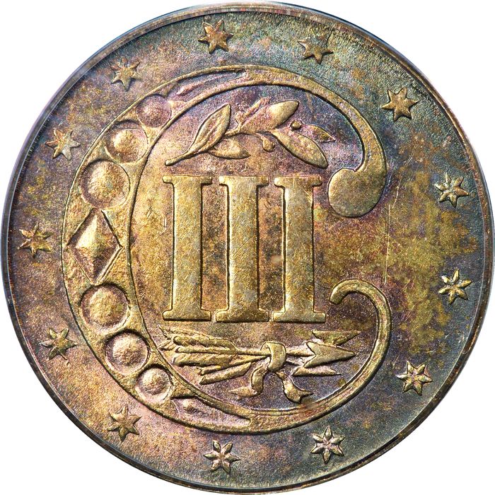 1860 Three Cent Silver (3CS) Photo 4