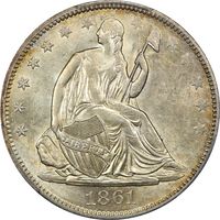 1861-O Seated Liberty Half Dollar (50c) CSA Obverse  Obverse Image