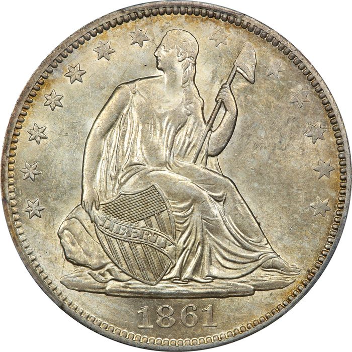 1861-O Seated Liberty Half Dollar (50c) CSA Obverse Obverse Image