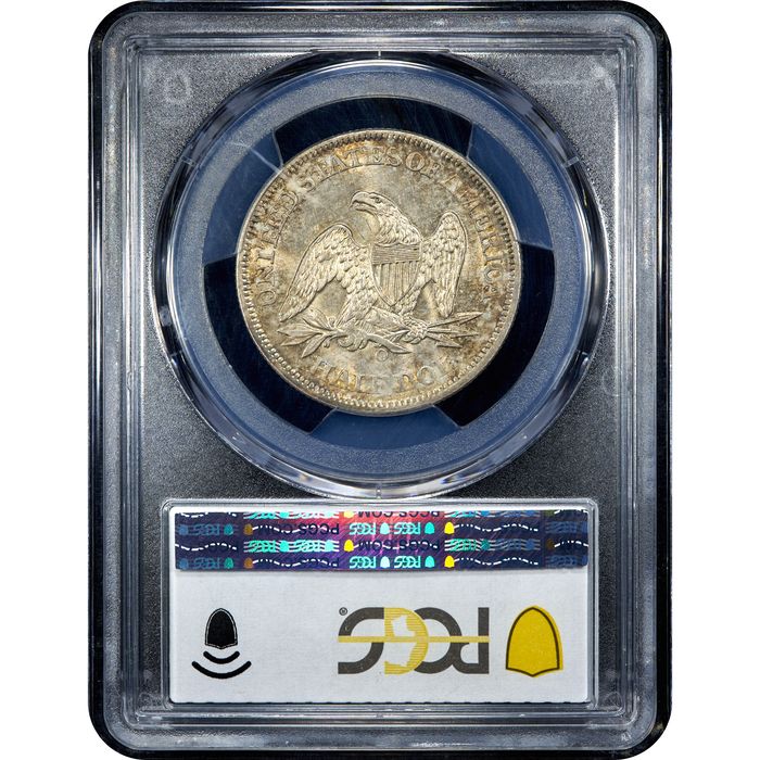 1861-O Seated Liberty Half Dollar (50c) CSA Obverse Reverse Slab Image
