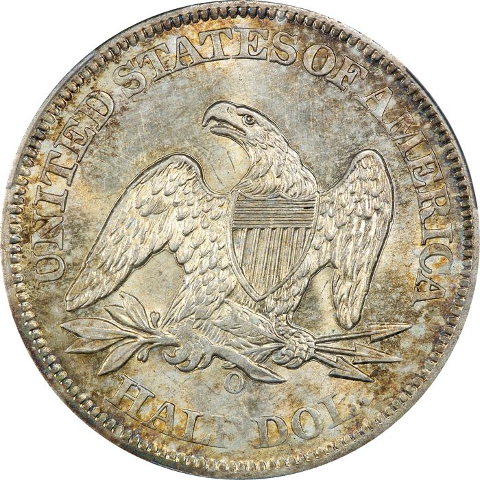 1861-O Seated Liberty Half Dollar (50c) CSA Obverse Reverse Image