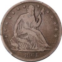 1861-O Seated Liberty Half Dollar (50c) CSA Obverse Obverse Image