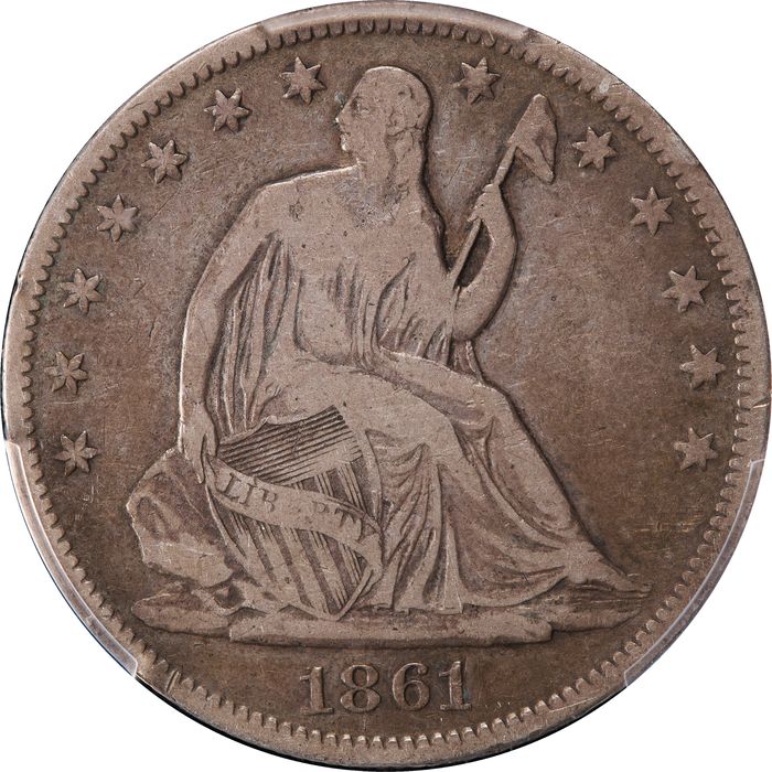 1861-O Seated Liberty Half Dollar (50c) CSA Obverse Obverse Image