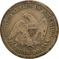 1861-S Seated Liberty Quarter (25c) Photo 4