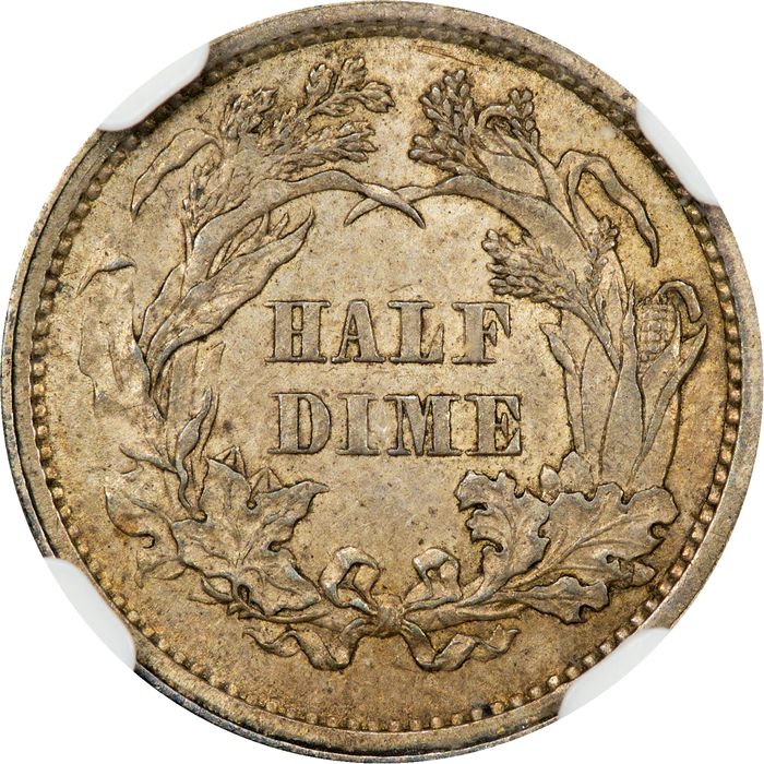 1861 Seated Liberty Half Dime (H10C) Reverse Image