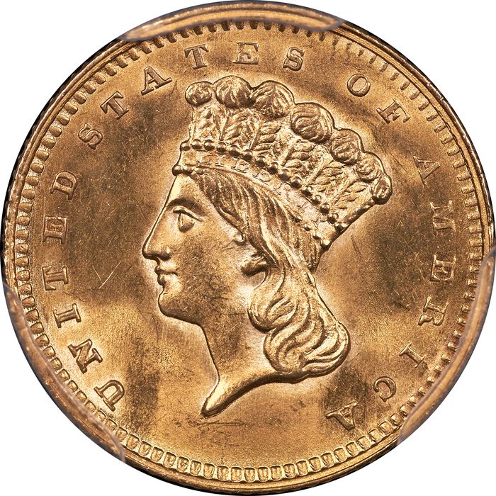 1862 Gold Dollar (G$1) Obverse Image
