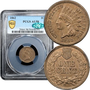 1862 Indian Cent (1c) Composite Image
