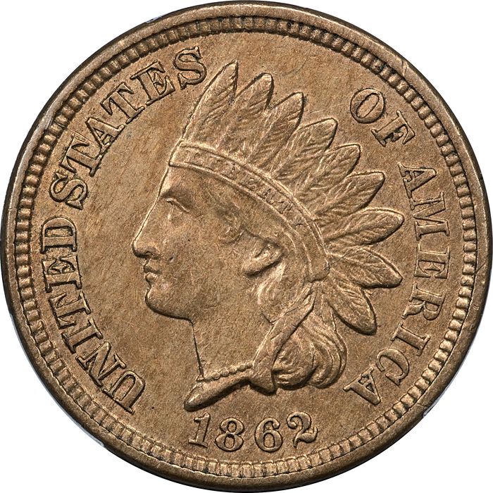 1862 Indian Cent (1c) Obverse Image
