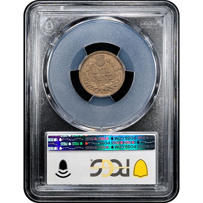 1862 Indian Cent (1c) Reverse Slab Image