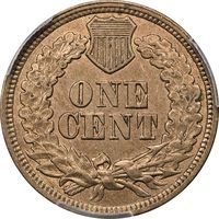 1862 Indian Cent (1c) Reverse Image