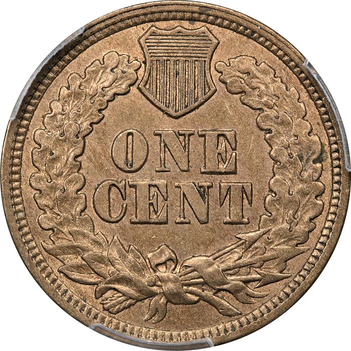 1862 Indian Cent (1c) Reverse Image