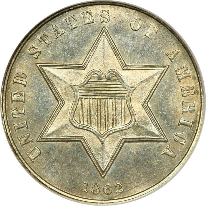 1862 Three Cent Silver (3CS) Photo 3