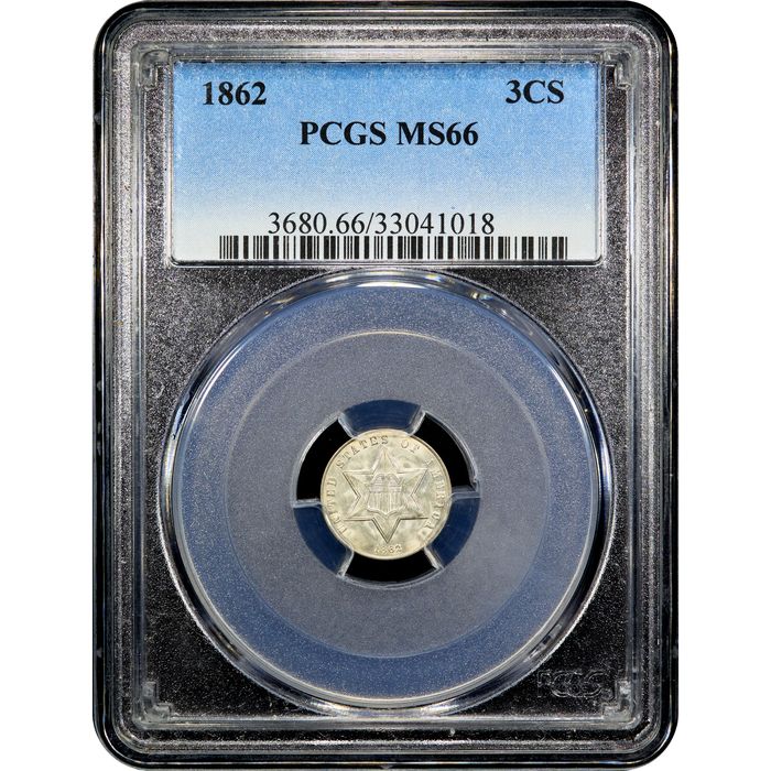 1862 Three Cent Silver (3CS) Obverse Image