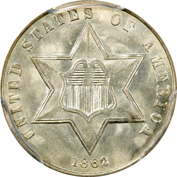 1862 Three Cent Silver (3CS) Photo 3