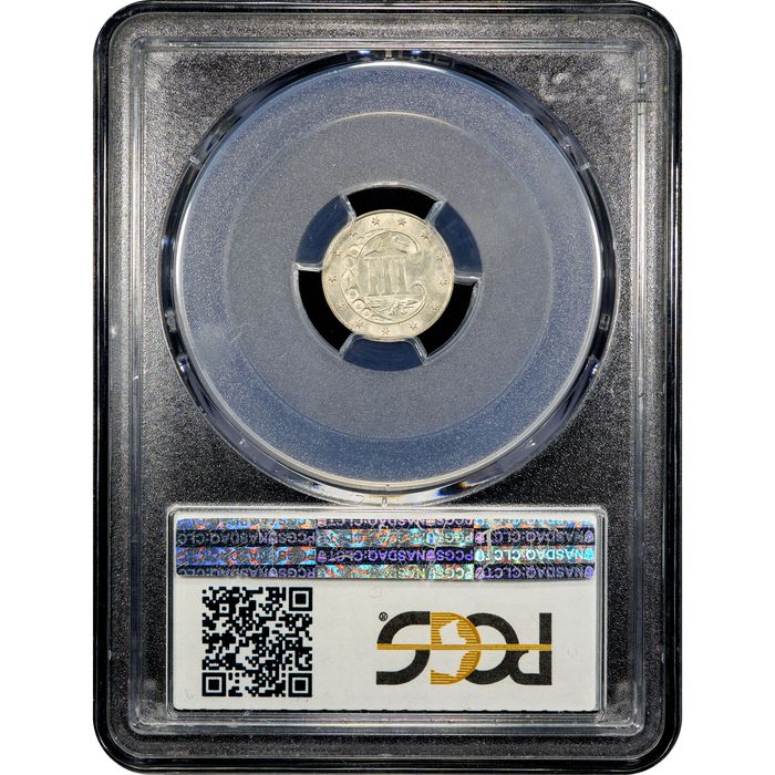 1862 Three Cent Silver (3CS) Reverse Image