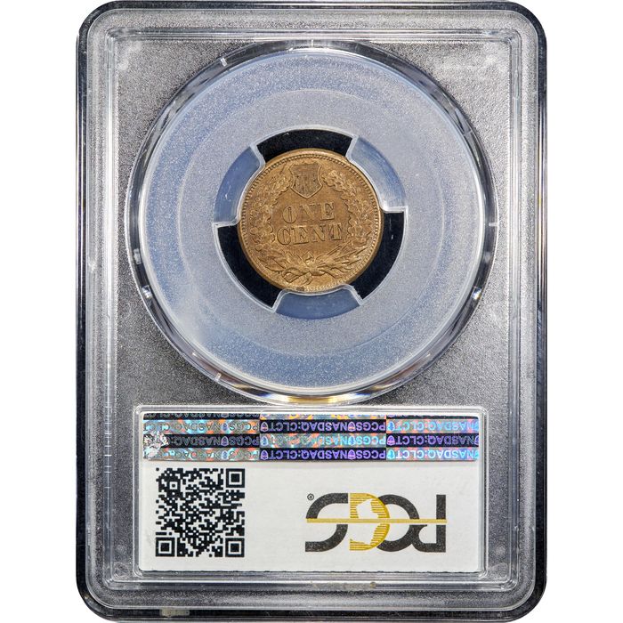 1863 Indian Cent (1c) Reverse Slab Image