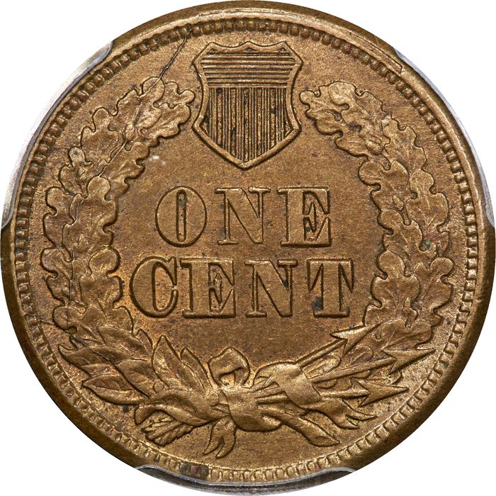 1863 Indian Cent (1c) Reverse Image