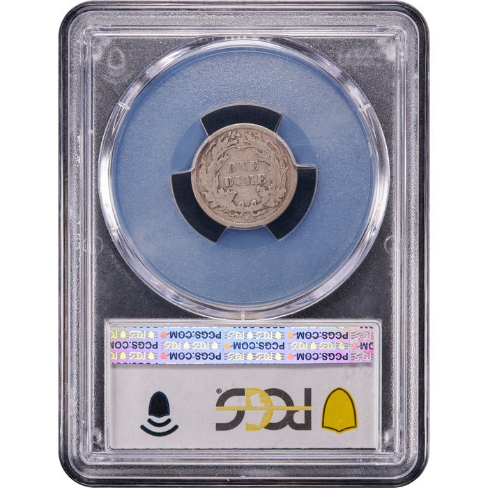 1863-S Seated Liberty Dime (10c) Reverse Image