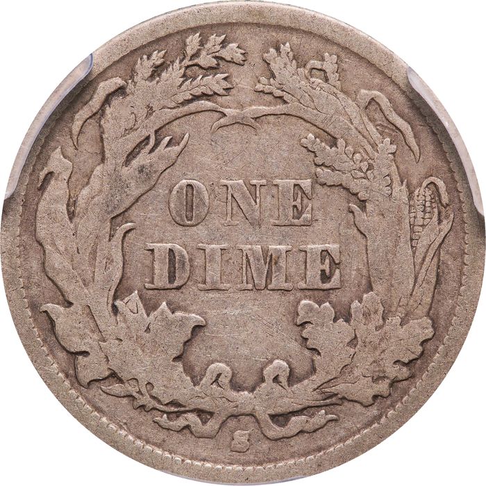 1863-S Seated Liberty Dime (10c) Photo 4