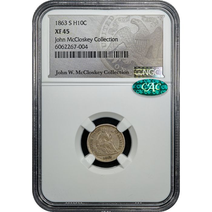 1863-S Seated Liberty Half Dime (h10c) Obverse Image